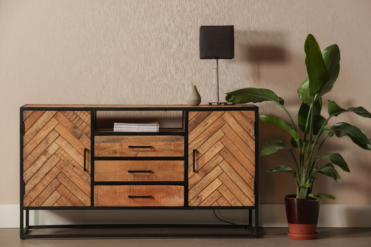 Mangohouten Dressoir Kjeld 145 cm