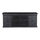 zwart dressoir van mangohout 160 cm breed