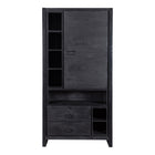 Mangohouten Kast Kelvin 100 cm Zwart