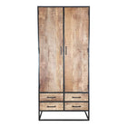 Mangohouten kabinet kast Denver lowen 90 cm