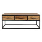 mangohouten salontafel met lades 120 breed