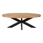 ovale salontafel van mangohout