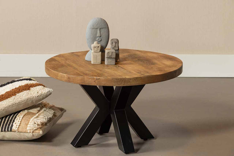 Mangohouten Salontafel Tara Rond 70 cm