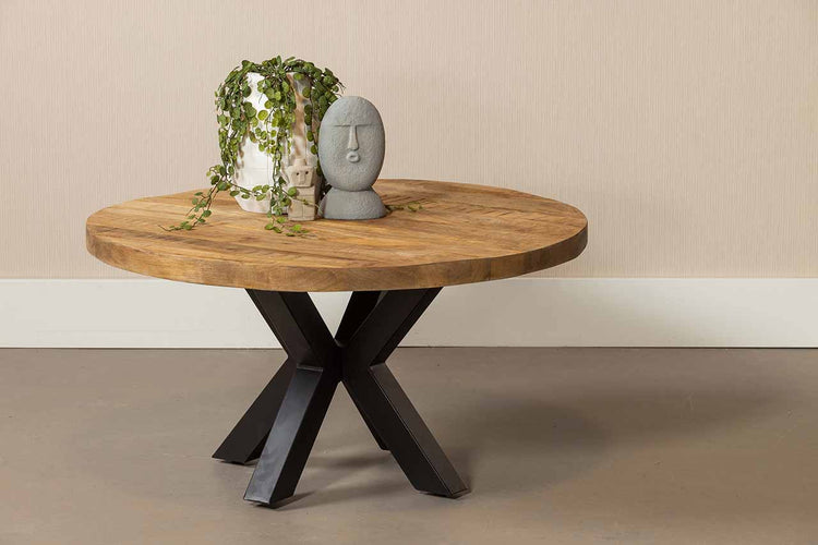 Mangohouten Salontafel Tara Rond 90 cm