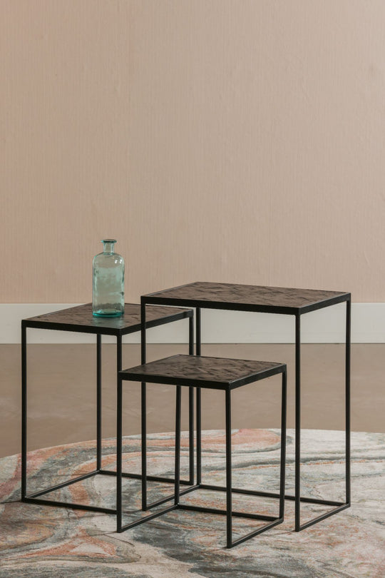 Mangohouten Salontafels Carlin Set van 3