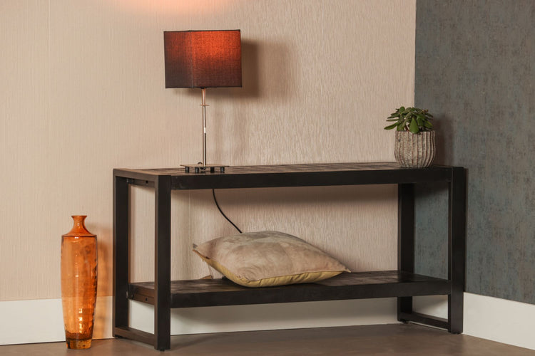 Mangohouten TV Meubel Calum 120 cm Zwart
