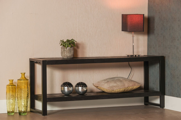 Mangohouten TV Meubel Calum 150 cm Zwart