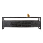 Mangohouten TV Meubel Devin 220 cm Zwart