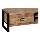 mangohouten tv meubel met 2 lades 200 cm breed