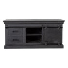 Mangohouten TV Meubel Milan 120 cm Zwart