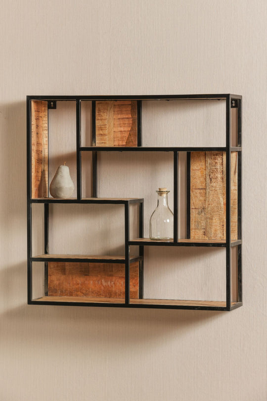 Mangohouten Wandrek Bowi 80x80 cm