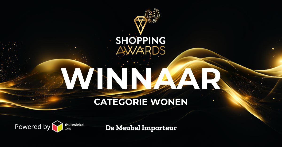 De Meubel Importeur winnaar Shopping Awards 2026 in de categorie Wonen
