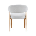 Eetkamerstoel Japandi Kaito Beige met eik onderstel