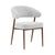 Eetkamerstoel Japandi Kaito Beige met walnoot onderstel