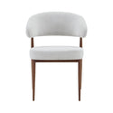 Eetkamerstoel Japandi Kaito Beige met walnoot onderstel