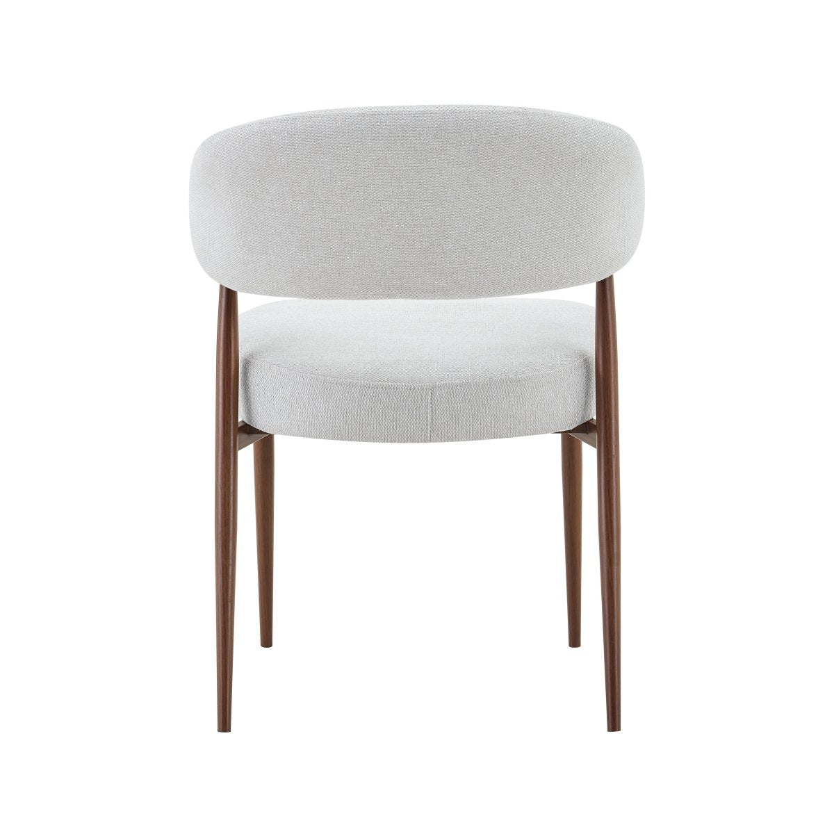 Eetkamerstoel Japandi Kaito Beige met walnoot onderstel