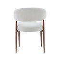 Eetkamerstoel Japandi Kaito Beige met walnoot onderstel