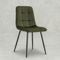 Eetkamerstoel Arendal Groen met zwart onderstel