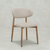 Eetkamerstoel Japandi Sora Beige met eik onderstel