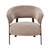 Fauteuil Japandi Kaito Taupe met walnoot onderstel