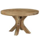 Mangohouten Salontafel Sun Rond 80 cm Houten onderstel