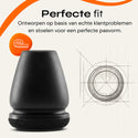 FLOOQ® Pro Stoelpootdoppen Geluidloos & Krasvrij (14–21 mm) 8 stuks