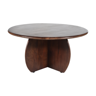 Eettafel Japandi Yuki Rond 130 cm Kruispoot