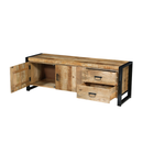 Mangohouten Tv Meubel Britt 150 cm 2 deuren 2 lades