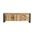 Mangohouten Tv Meubel Britt 150 cm 2 deuren 2 lades