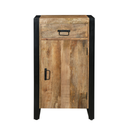 Mangohouten Dressoir Britt 55 cm 1 lade 1 deur