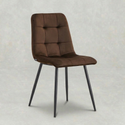 Eetkamerstoel Arendal Bruin met zwart onderstel