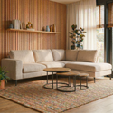 Hoekbank Elin 4-zits Rechts Beige