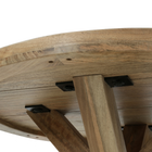 Mangohouten Salontafel Sun Rond 80 cm Houten onderstel