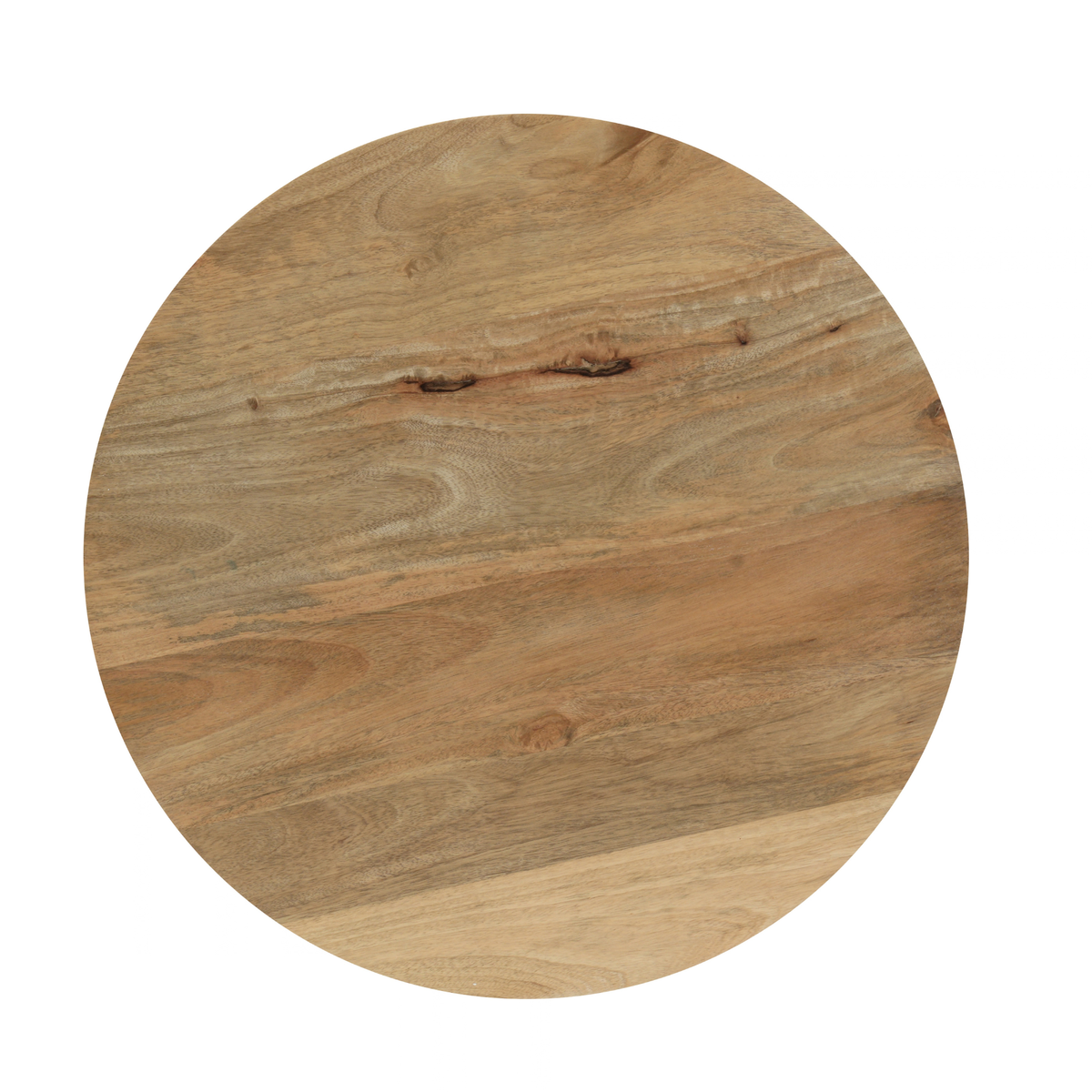 Mangohouten Salontafel Sun Rond 60 cm Houten onderstel