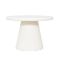 Salontafel Rond Maya Microcement 60 cm Wit
