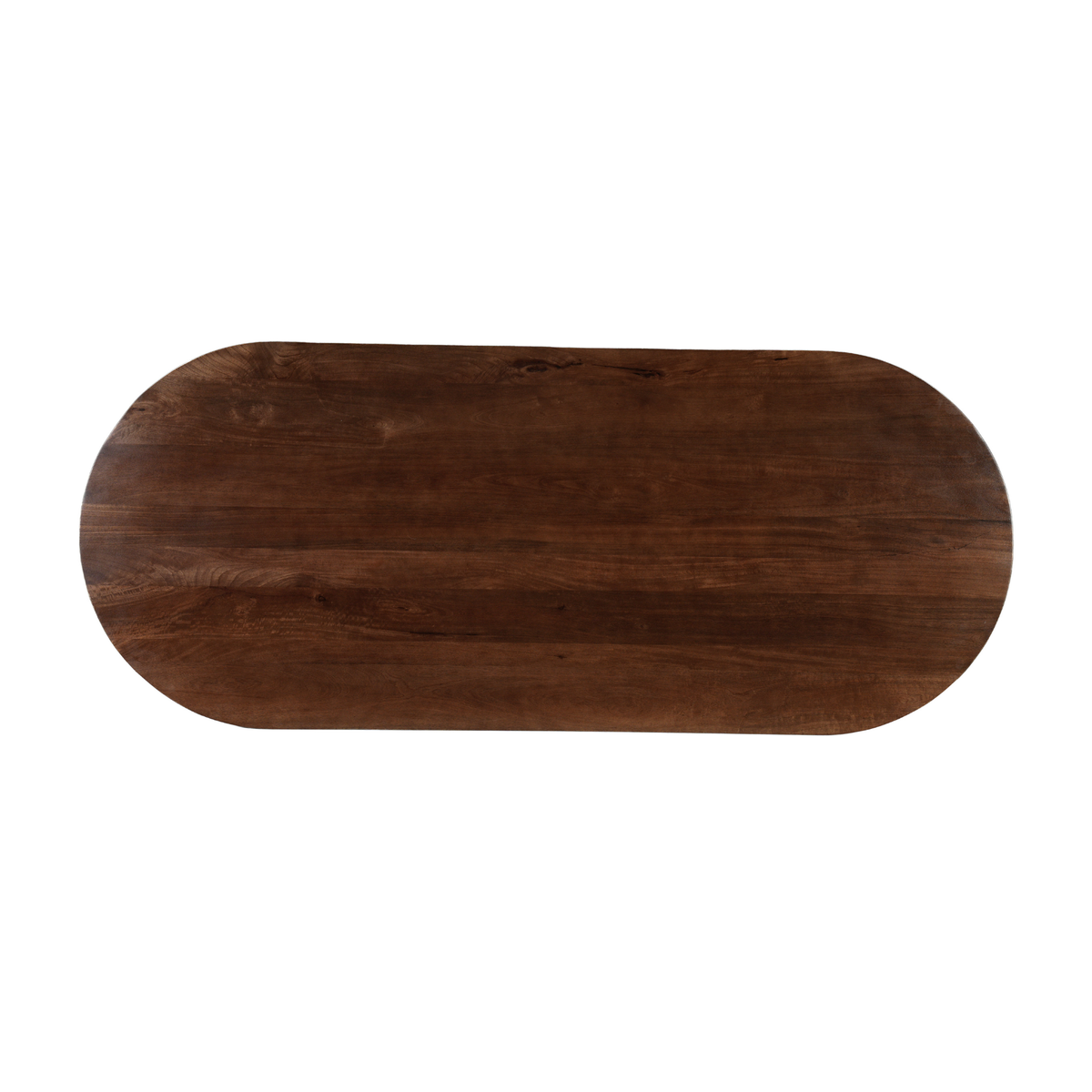 Donkerbruine capsule eettafel