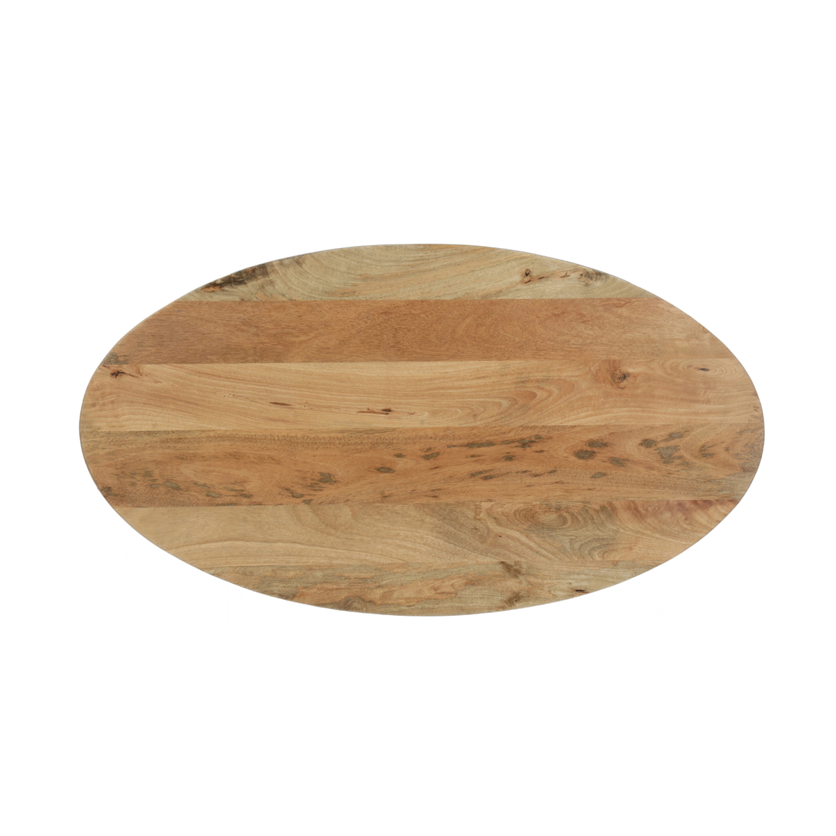 Mangohouten Salontafel Sun Ovaal 110 cm Houten onderstel