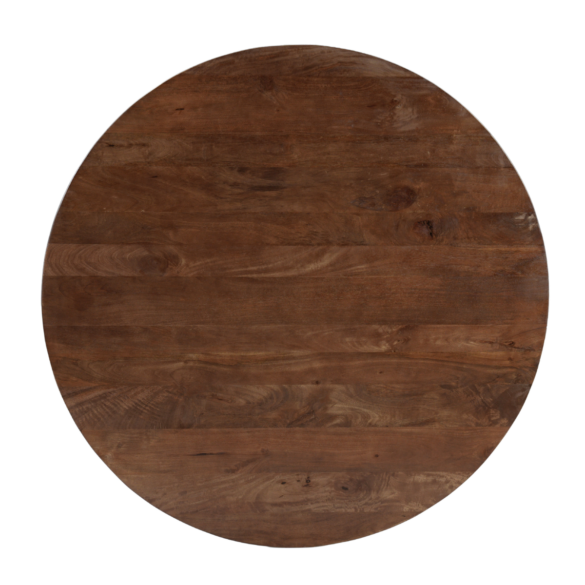 Donkerbruine ronde eettafel