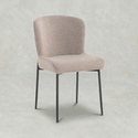 Eetkamerstoel Vaasa Zand met zwart onderstel