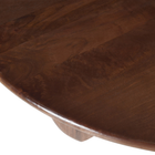 Eettafel Japandi Yuki Rond 130 cm Kruispoot
