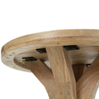 Mangohouten Salontafel Sun Rond 60 cm Houten onderstel