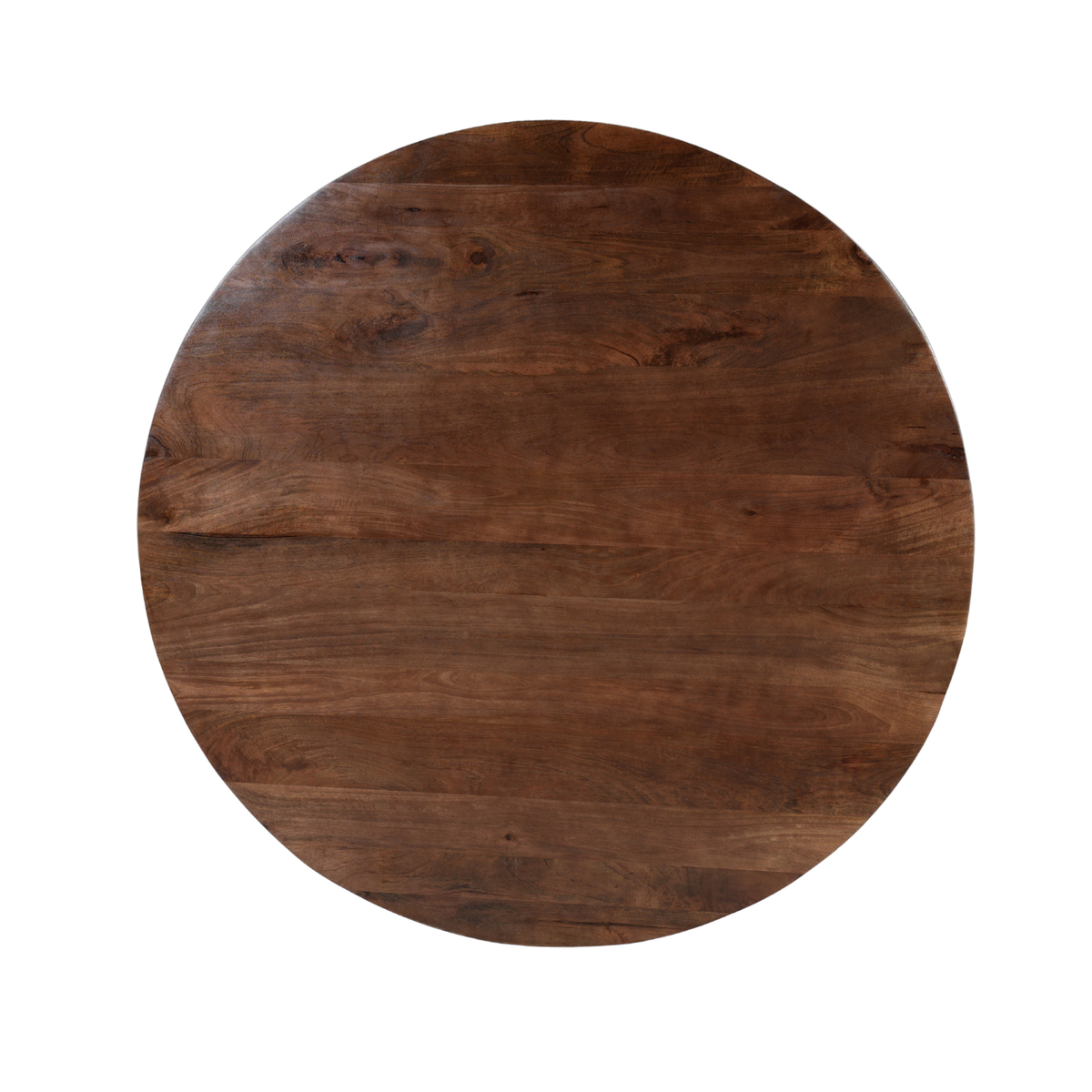 Donkerbruine ronde eettafel