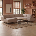 Hoekbank Soren 5-zits Rechts U-opstelling Beige