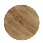 Mangohouten Salontafel Sun Rond 80 cm Houten onderstel