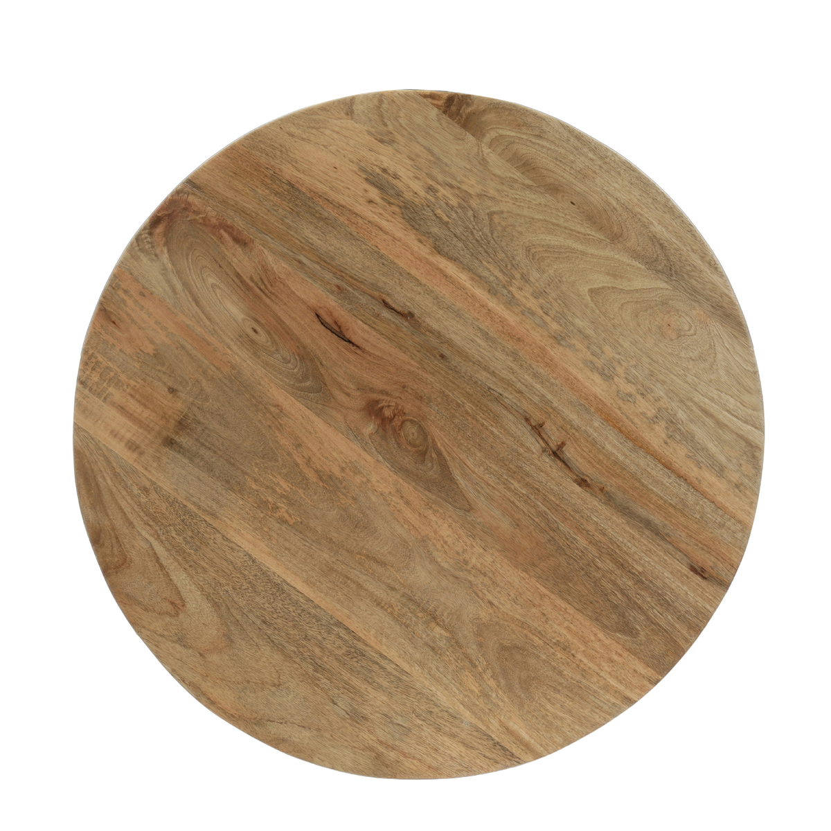 Mangohouten Salontafel Sun Rond 80 cm Houten onderstel
