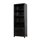 Mangohouten Wandkast Evan 80 cm (4 open vakken, 2 deuren)