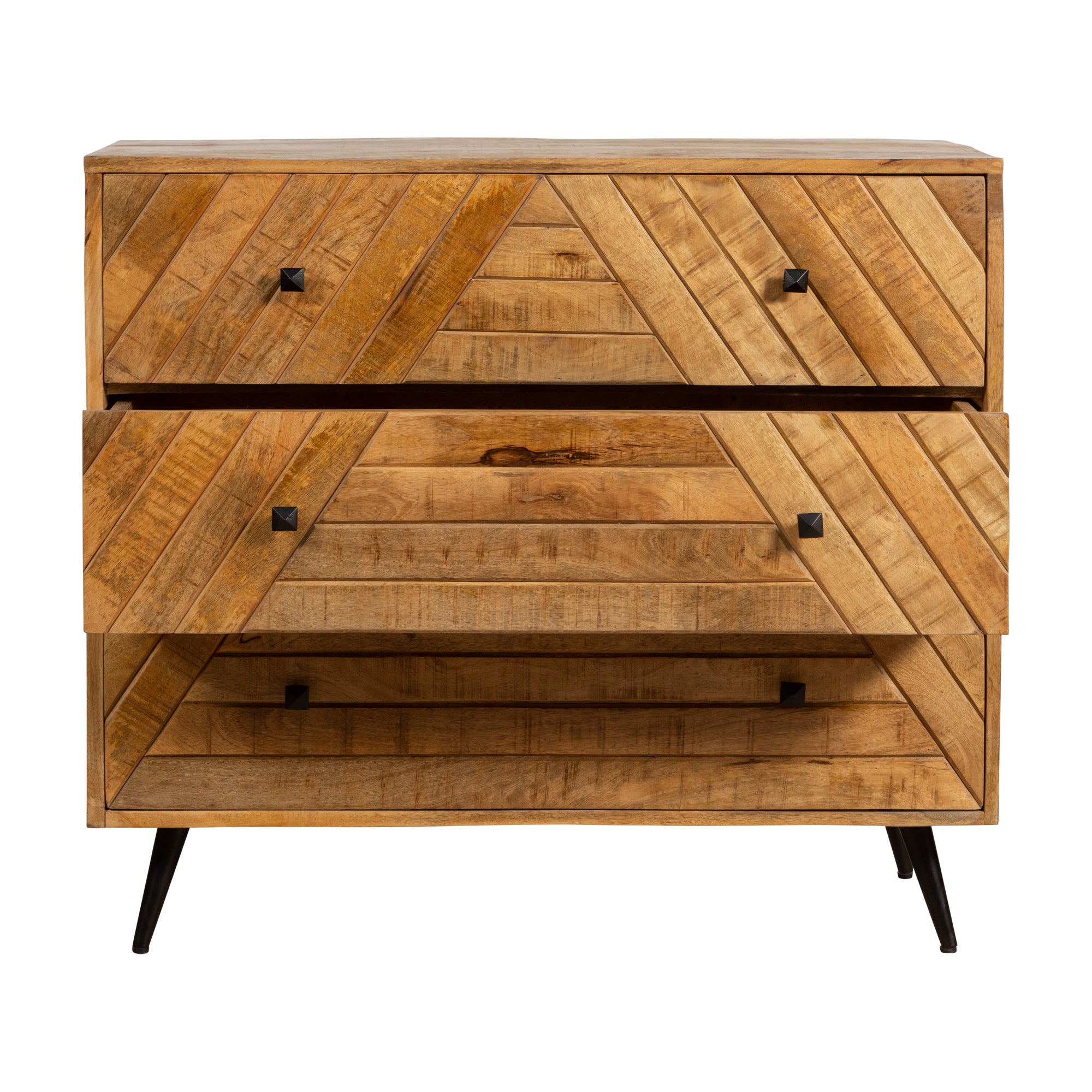 commode van mangohout met lades 100 cm breed