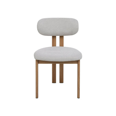 Eetkamerstoel Sabina Beige met eik onderstel