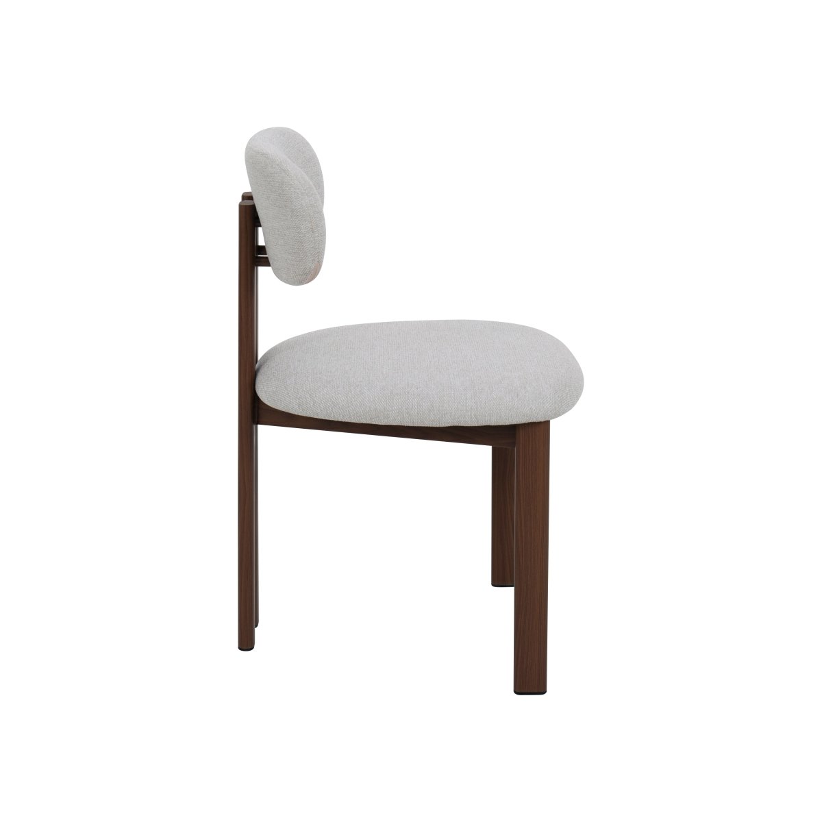 Walnoten eetkamerstoel Sabina beige