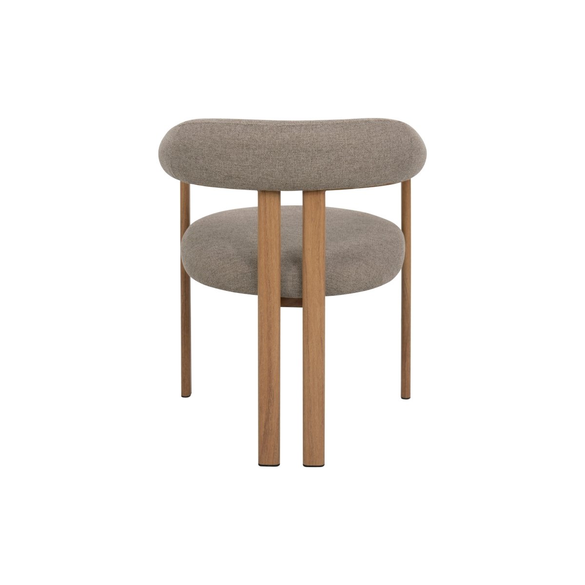 Eetkamerstoel Odense Taupe met eik onderstel